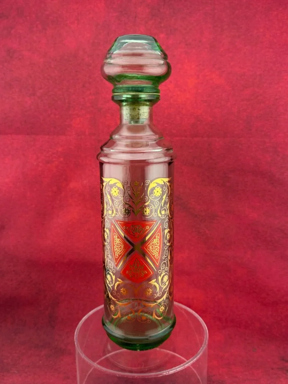 VINTAGE OLD FITZGERALD KENTUCKY WHISKEY DECANTER w/ UNIQUE GLASS STOPER 12